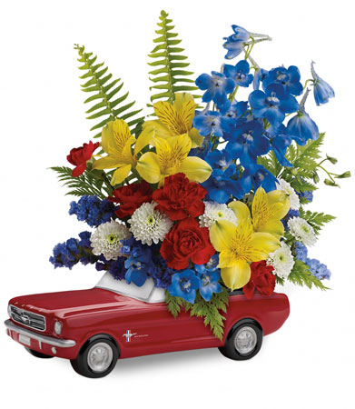 Teleflora's '65 Ford Mustang Bouquet 